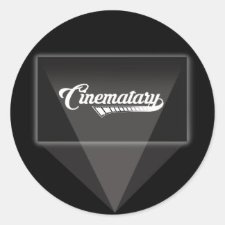 Adesivo Vinheta do logotipo de projeção