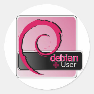 Adesivo Vinheta do logotipo do usuário Debian
