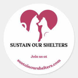 Adesivo Vinheta do logotipo SOS