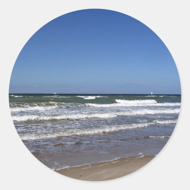 Adesivo Vinheta do Mar Báltico (Frente)