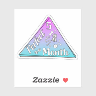 Adesivo Vinheta do mês perfeito - maio