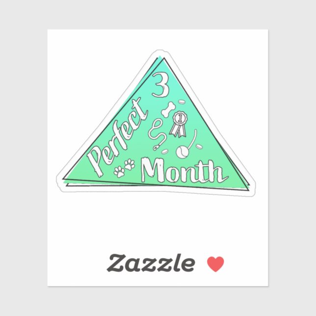 Adesivo Vinheta do mês perfeito - março (Folha)