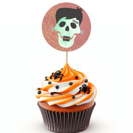 Adesivo Vinheta do Partido do Mash Halloween do Monstro Fr