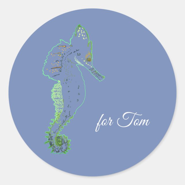 Adesivo Vinheta do Partido dos Cavalos do Mar Verde (Frente)