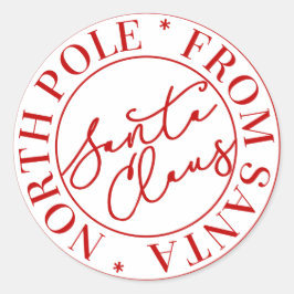 Adesivo Vinheta do Polo Norte Santa Claus