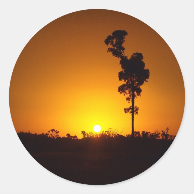 Adesivo Vinheta do pôr do sol (Frente)