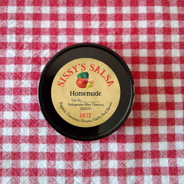 Adesivo Vinheta do produto Salsa Homemade (Criador carregado)