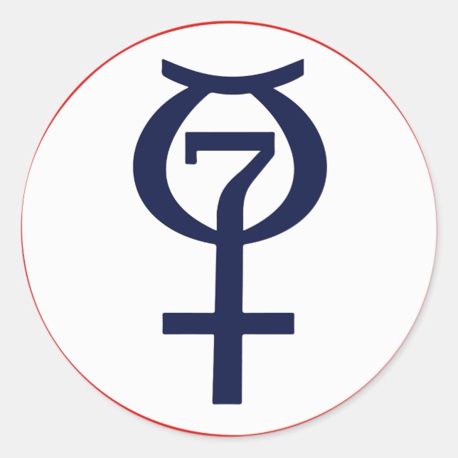 Adesivo Vinheta do Programa Mercúrio (Frente)