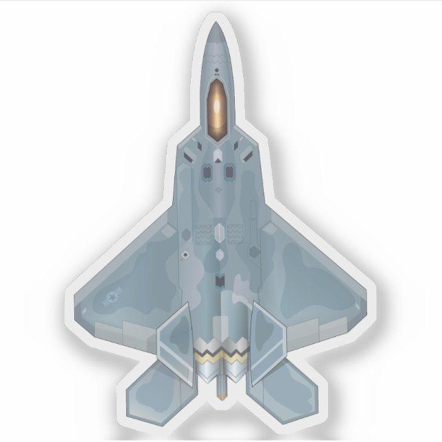 Adesivo Vinheta do Raptor F-22 (Frente)