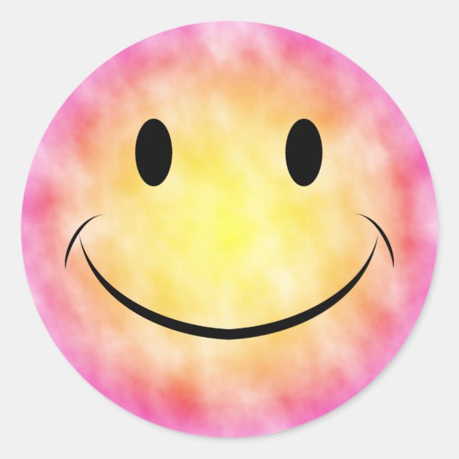 Adesivo Vinheta do rosto colorido (Frente)