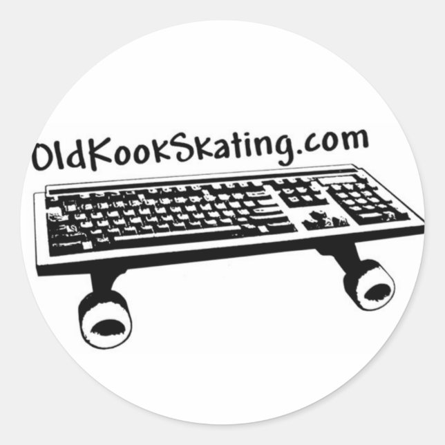 Adesivo Vinheta do teclado Kook Antigo (Frente)