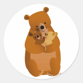Adesivo Vinheta do Urso da Mamãe