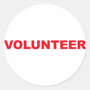 Adesivo Vinheta do voluntário