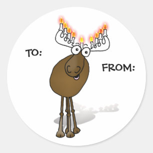 Adesivo Vinheta-dote Hanukkah; PARA: