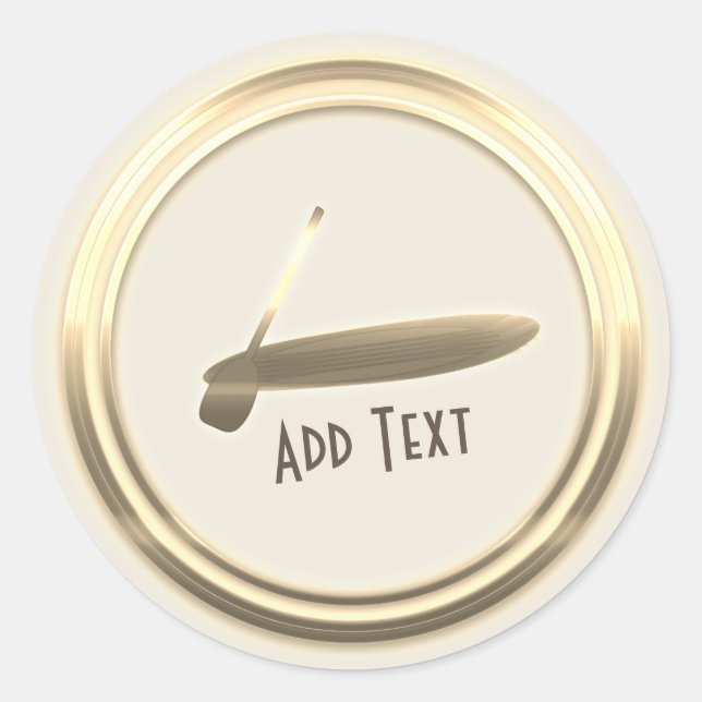 Adesivo Vinheta Dourada (Frente)