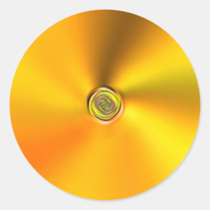 Adesivo Vinheta Dourada