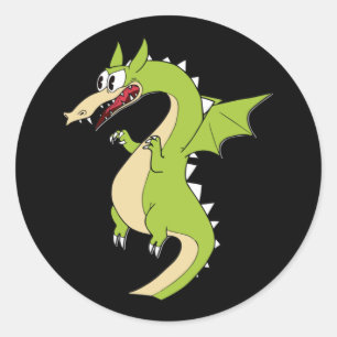 Adesivo Vinheta Dragão de Cabeça-de-Cuphead