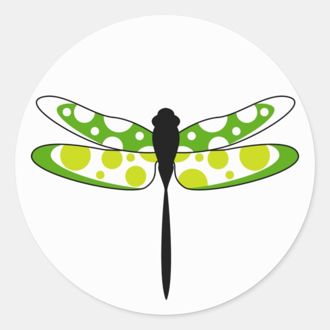 Adesivo Vinheta Dragonfly Verde (Frente)