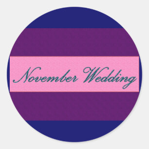 Adesivo Vinheta Elegante "Casamento de novembro" - Persona