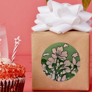 Adesivo Vinheta em cascata rosa-flor