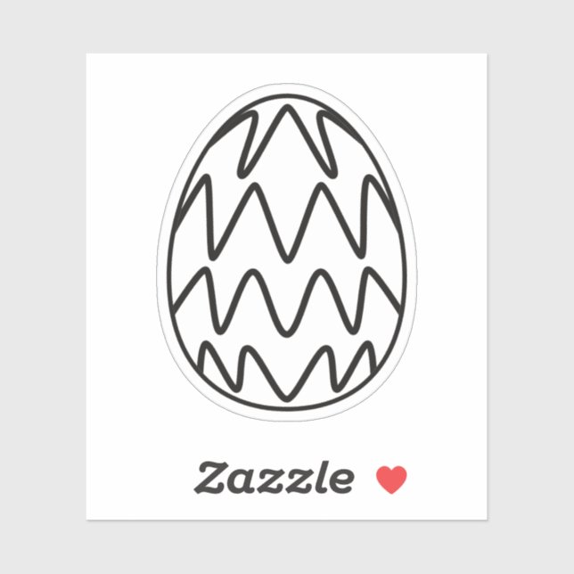 Adesivo Vinheta Especial De Ovo Para O Dia Da Páscoa (Folha)