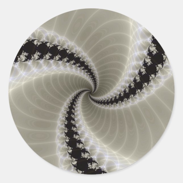 Adesivo Vinheta Espiral Fractal (Frente)