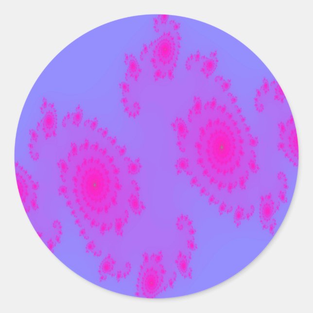 Adesivo Vinheta espirrar rosa (Frente)