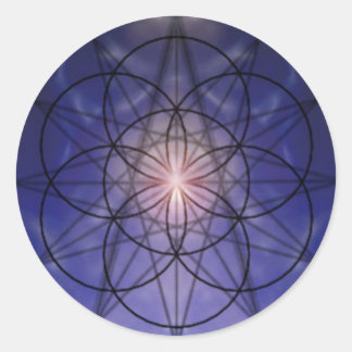 Adesivo Vinheta estelar azul