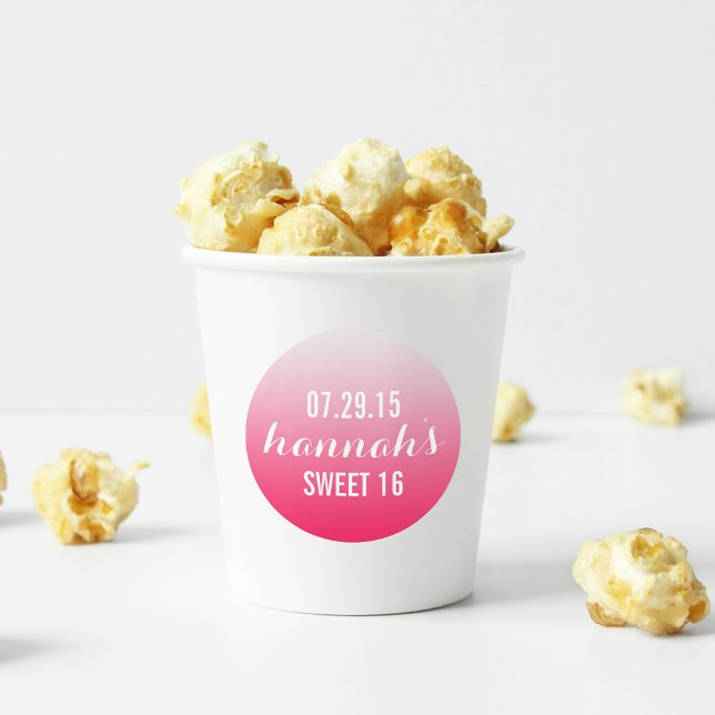 Adesivo Vinheta-Favor de 16 Quadrinhos de Magenta com Grad (Criador carregado)