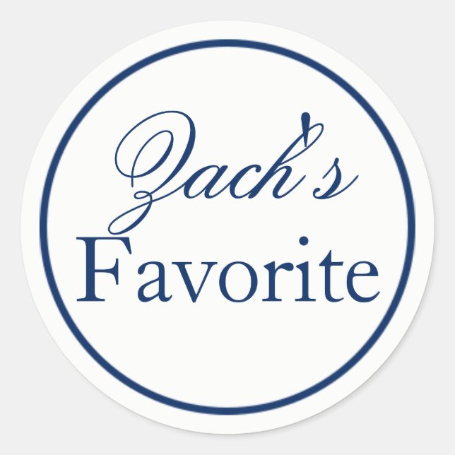 Adesivo Vinheta Favorável De Casamento De "Seu Favorito" - (Frente)