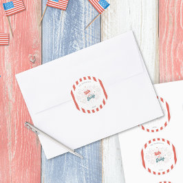 Adesivo Vinheta Fireworks em 4 de julho