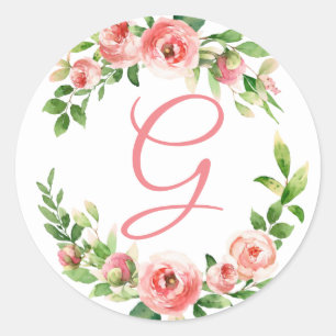 Adesivo Vinheta Floral Cor-de-rosa