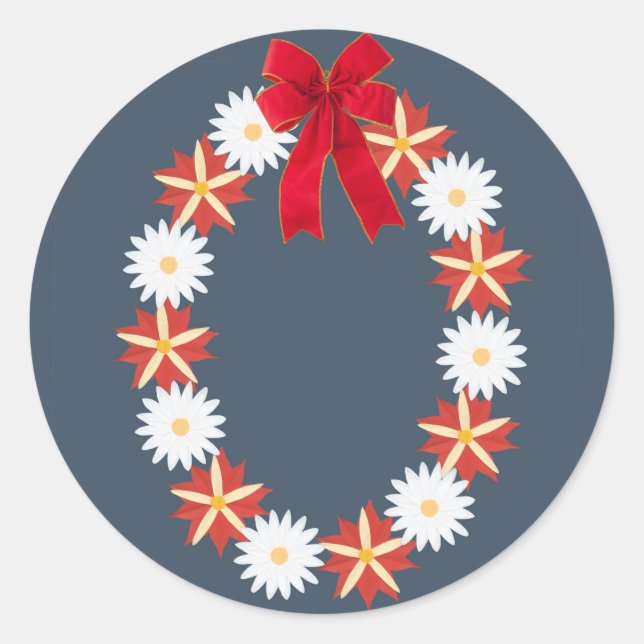 Adesivo Vinheta floral - Coroa floral (Frente)