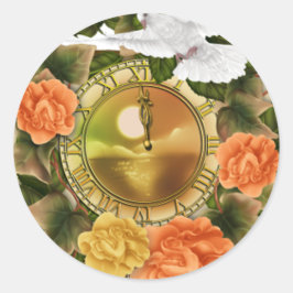 Adesivo Vinheta Floral e Dove Watch