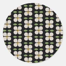 Adesivo Vinheta Floral Preta e Branca - Bloqueio e Vinheta