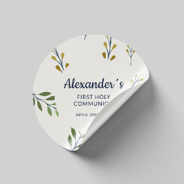 Adesivo Vinheta Floral Primeira Comunitária Personalizada