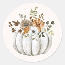 Adesivo Vinheta Floral Pumpkin