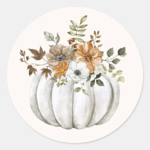 Adesivo Vinheta Floral Pumpkin