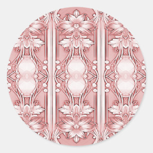 Adesivo Vinheta Floral Rosa