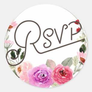Adesivo Vinheta floral RSVP