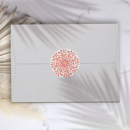 Adesivo Vinheta Flourada Laranja-Whimsical