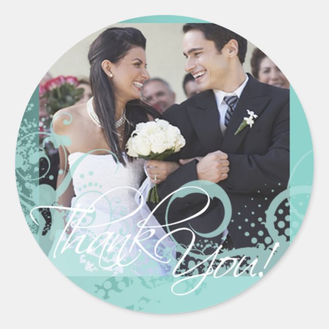 Adesivo Vinheta Fotográfica (Grungy Floral) (Frente)