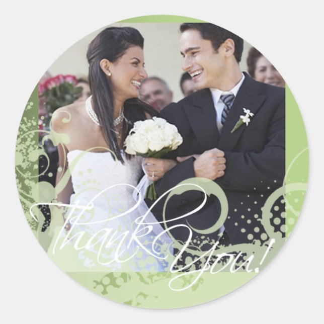 Adesivo Vinheta Fotográfica (Grungy Floral) (Frente)