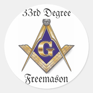 Adesivo Vinheta Freemason de 33° grau