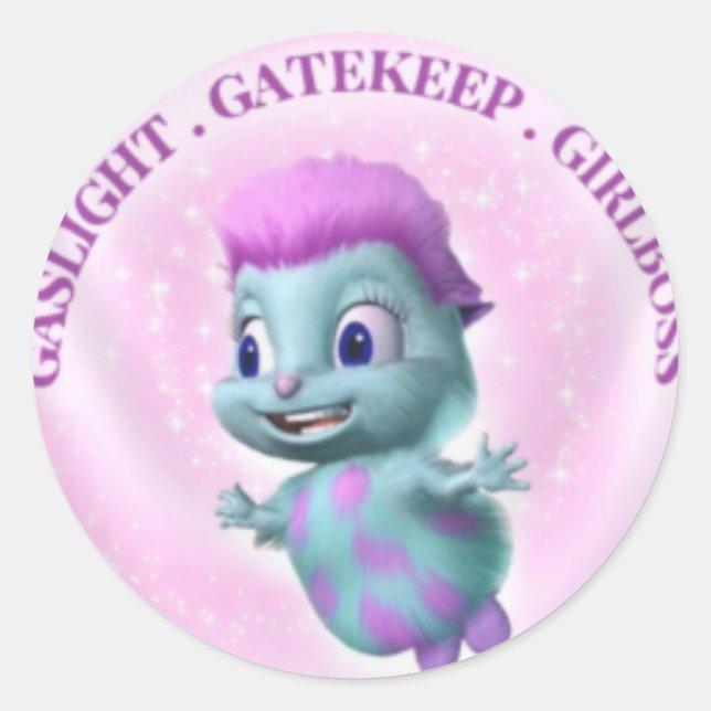 Adesivo Vinheta Gatehold Girlpatrão (Frente)