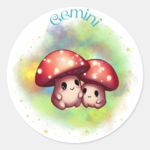 Adesivo Vinheta Gemini do Shroomoscope