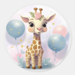 Adesivo Vinheta Giraffe