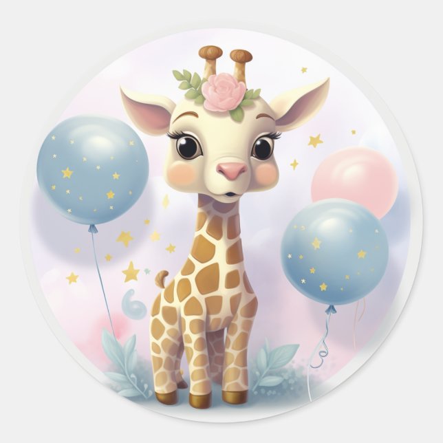 Adesivo Vinheta Giraffe (Frente)