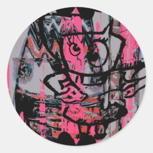 Adesivo vinheta gráfica do grafite grunge