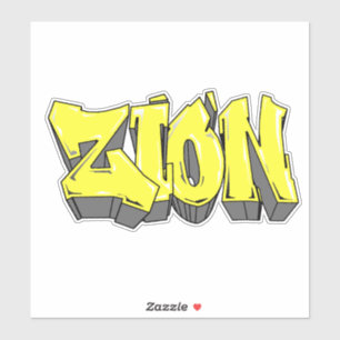 Adesivo Vinheta-Grafite de "Tony" com corte personalizado